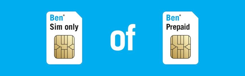 wat is het verschil tussen sim only en prepaid ben