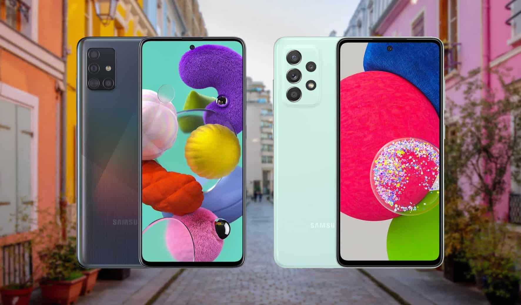 samsung galaxy a51 vs samsung galaxy a52s