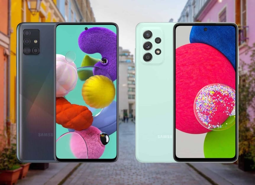 samsung galaxy a51 vs samsung galaxy a52s