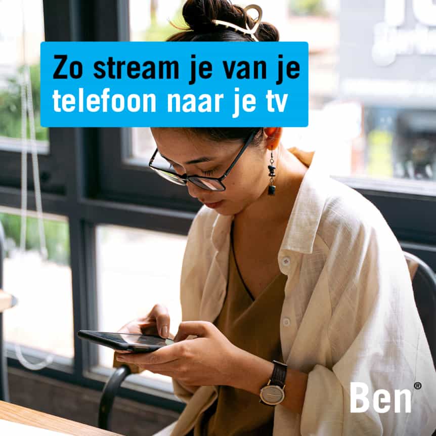 telefoon streamen naar tv