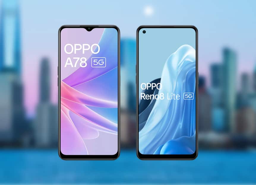 oppo reno8 lite vs oppo a78 vergelijking