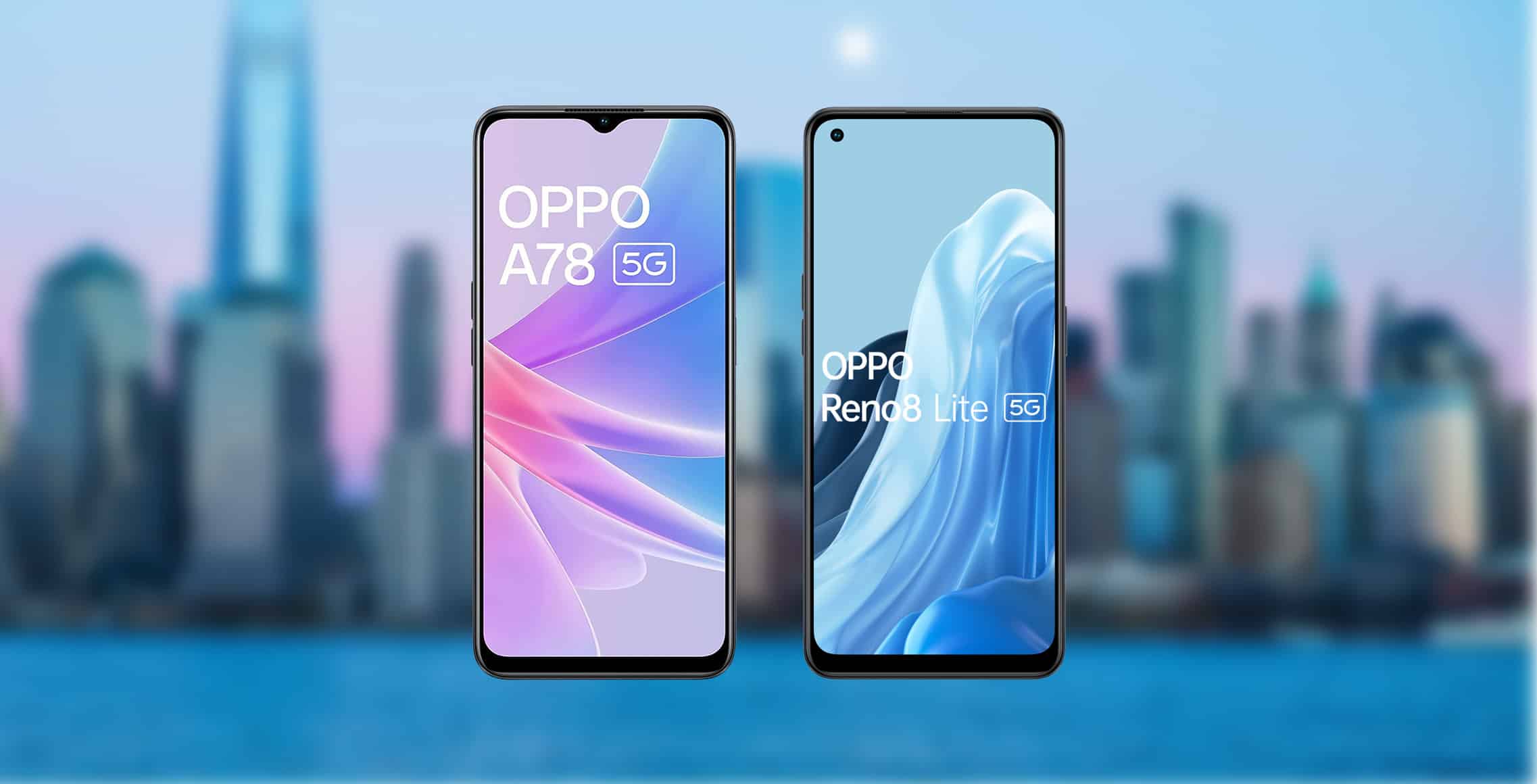 oppo reno8 lite vs oppo a78 vergelijking