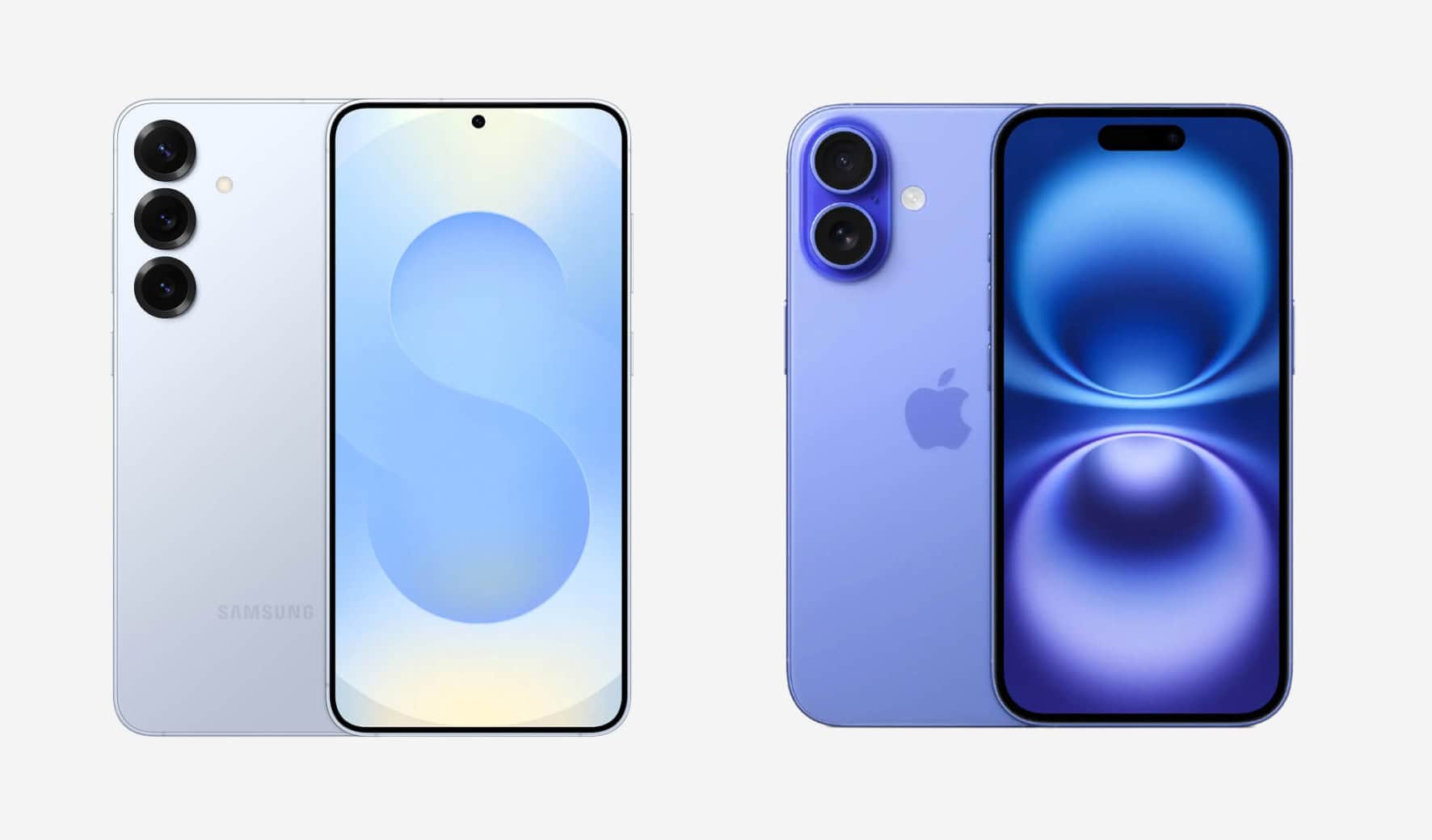 samsung galaxy s25 versus iphone 16 vergelijking
