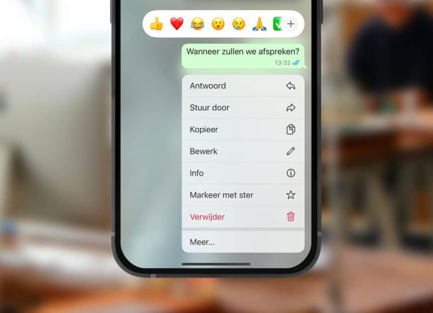 whatsapp bericht bewerken