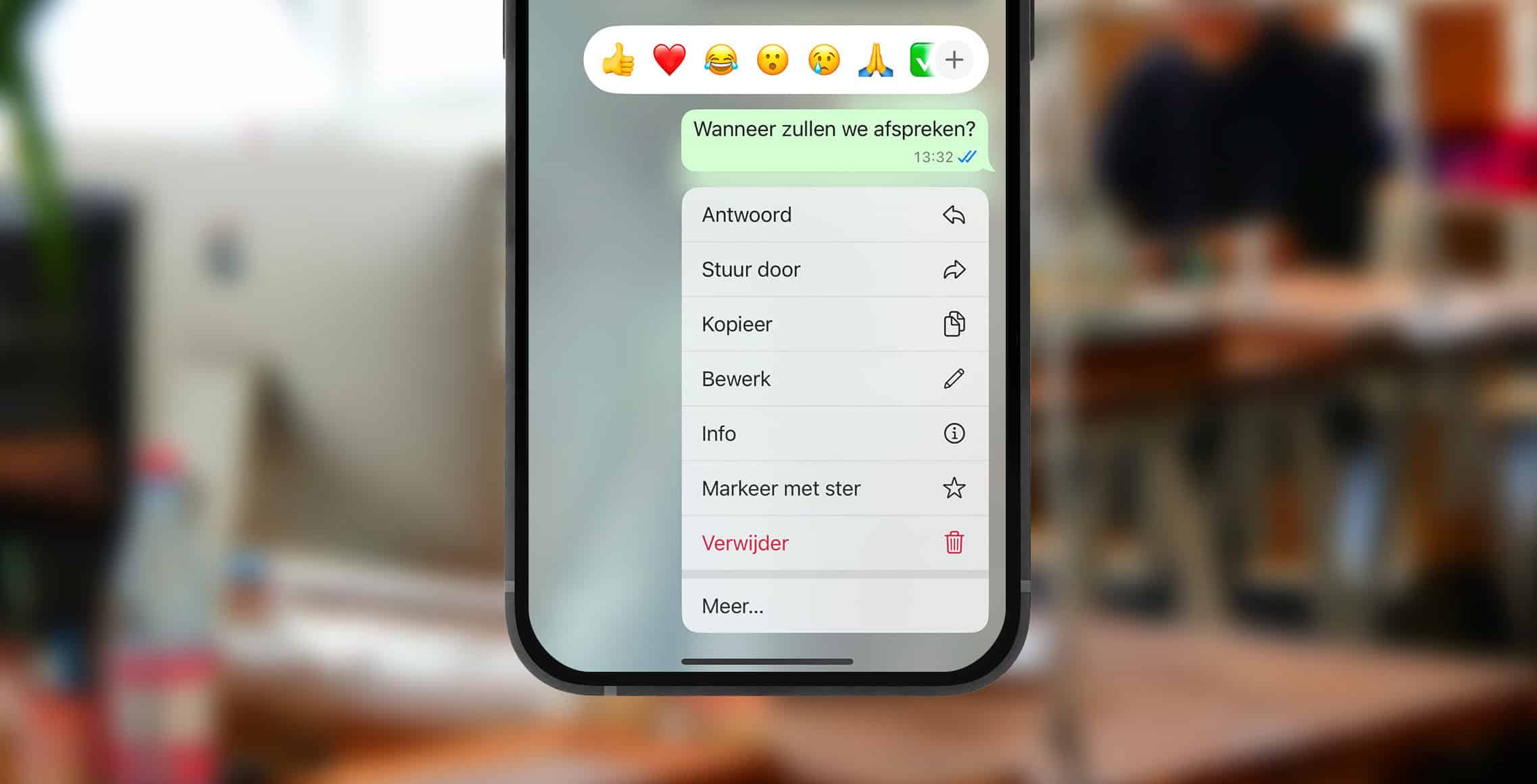 whatsapp bericht bewerken