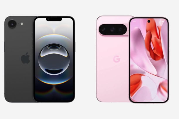 google pixel 9 versus iphone 16e vergelijking