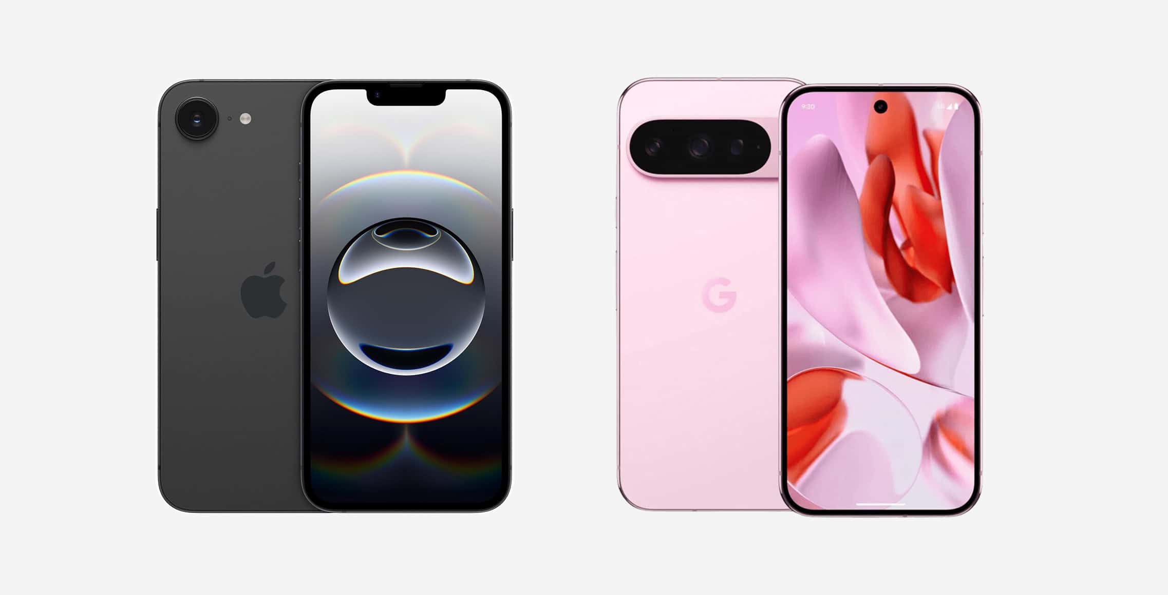 google pixel 9 versus iphone 16e vergelijking