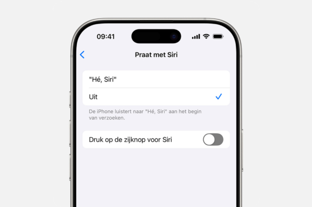 Siri uitzetten