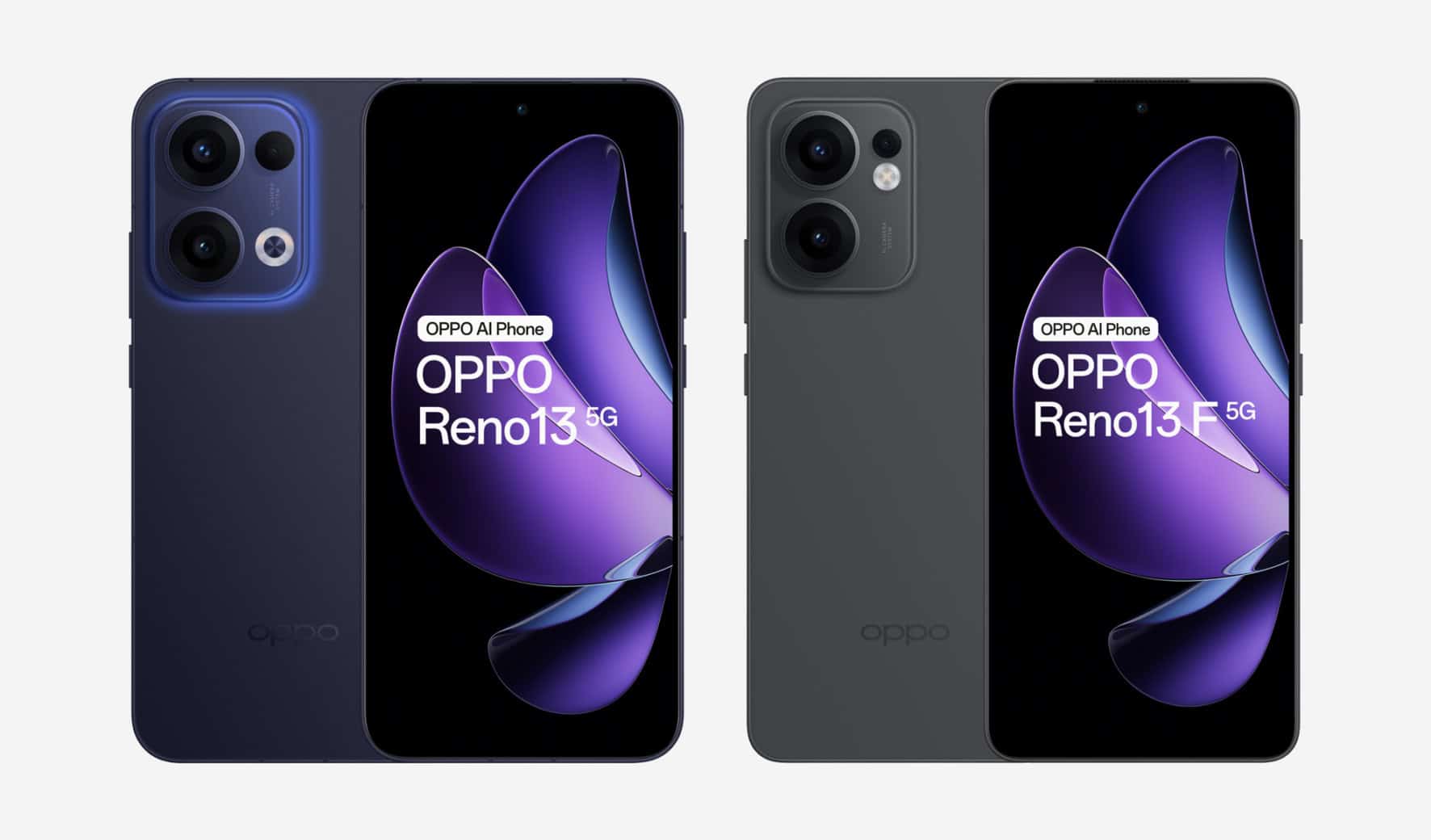 oppo reno13 versus reno13 f vergelijking
