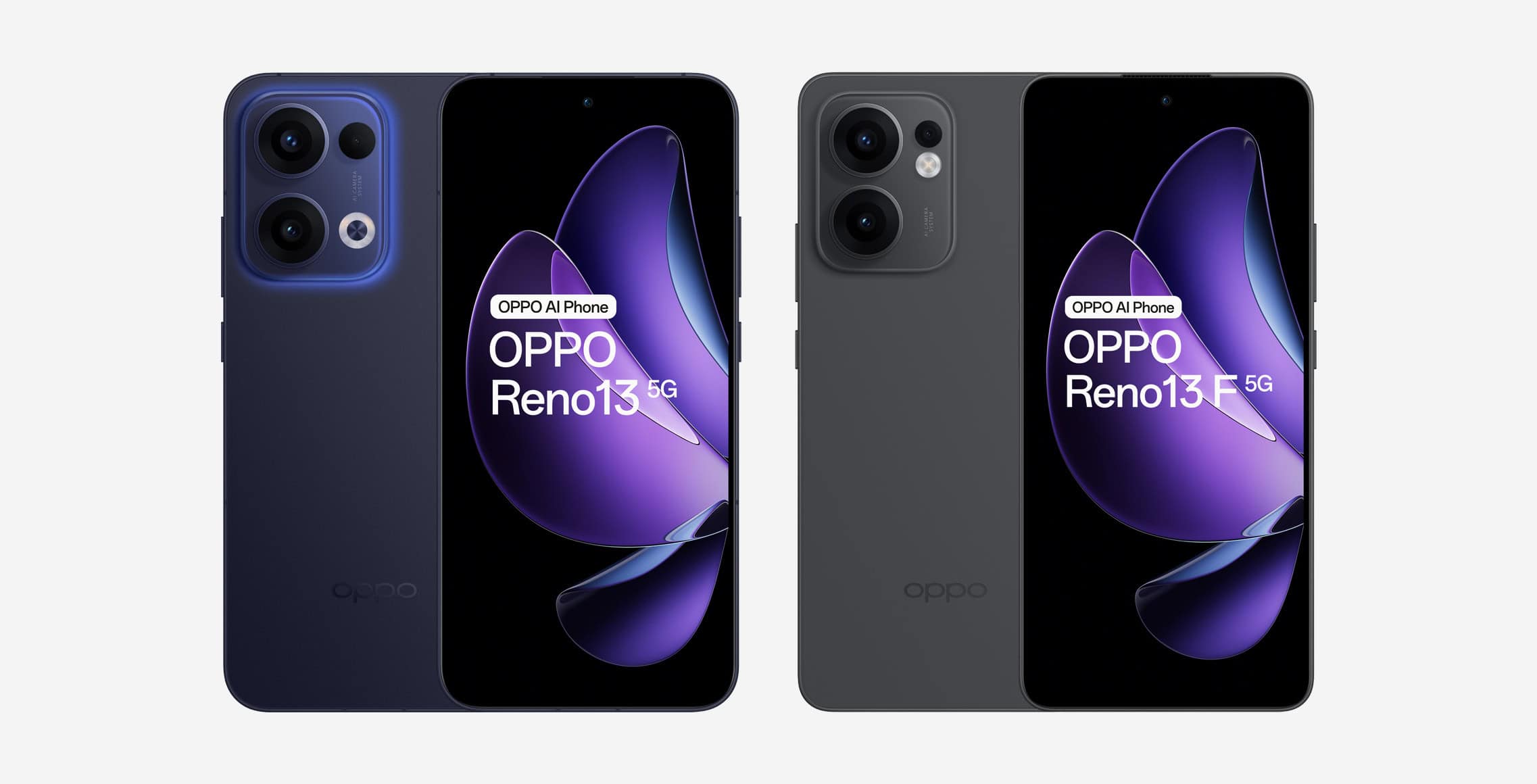 oppo reno13 versus reno13 f vergelijking
