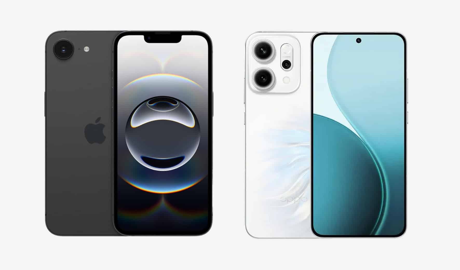 iphone 16e versus oppo reno14 vergelijking