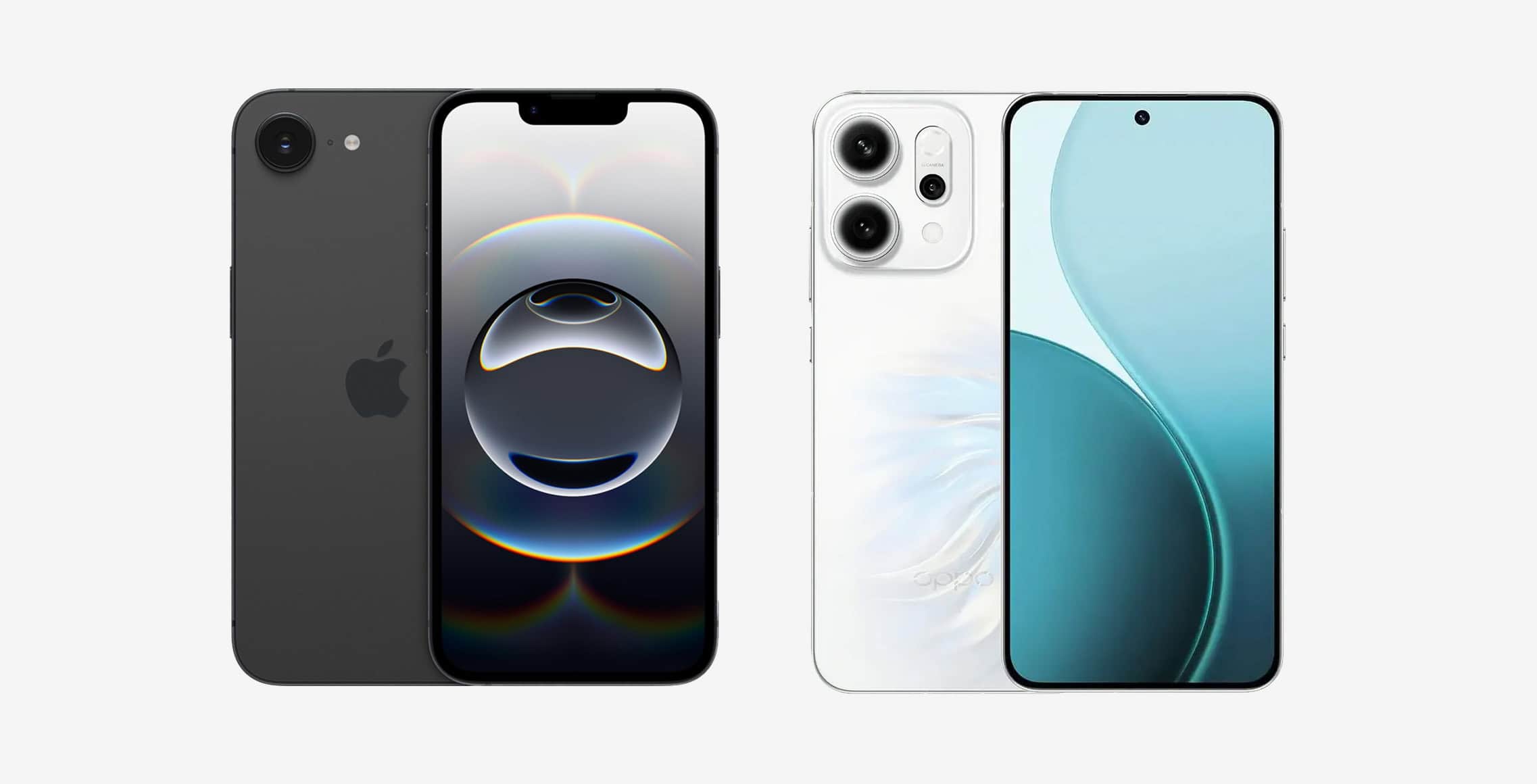 iphone 16e versus oppo reno14 vergelijking