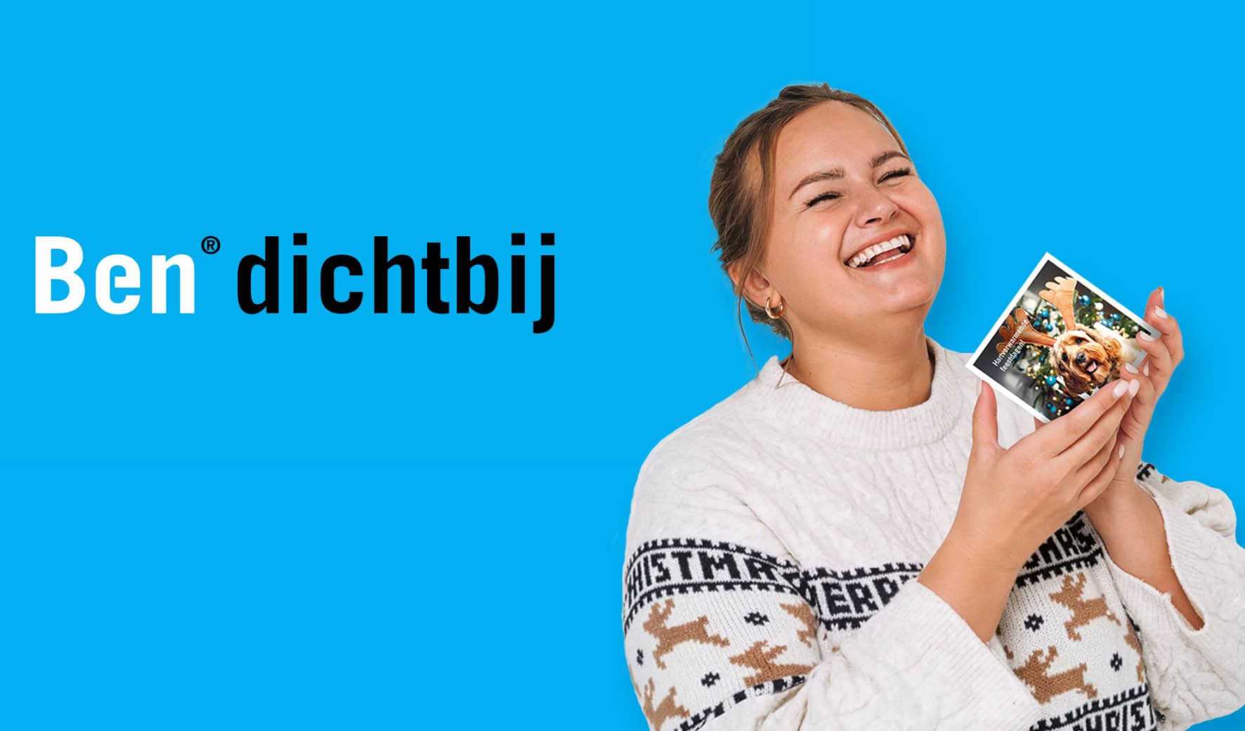 ben dichtbij kerstkaart sturen