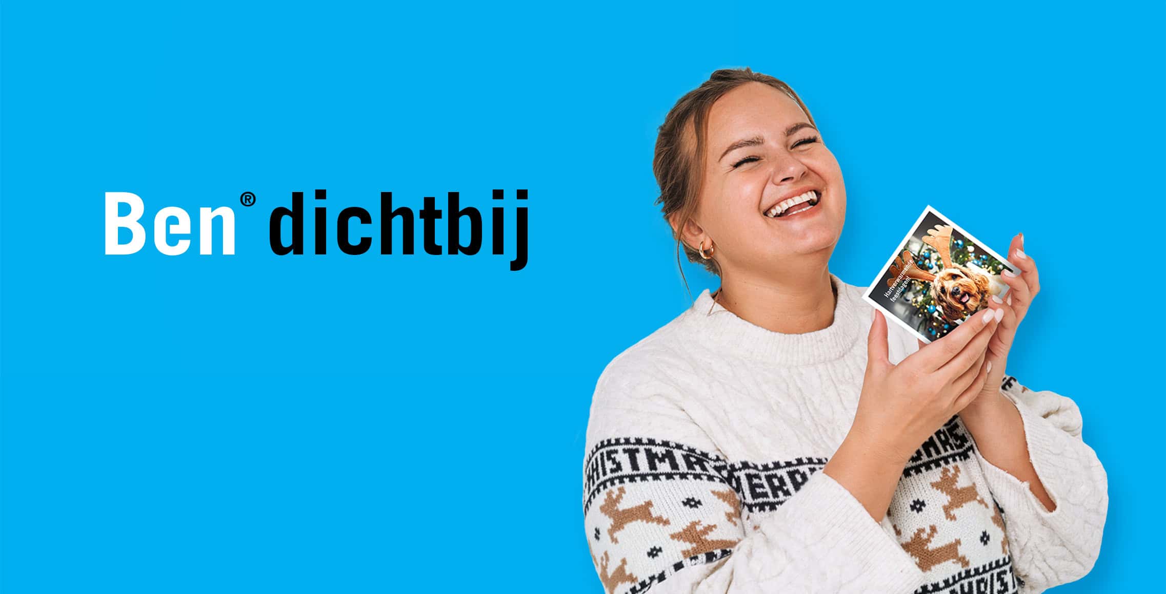 ben dichtbij kerstkaart sturen