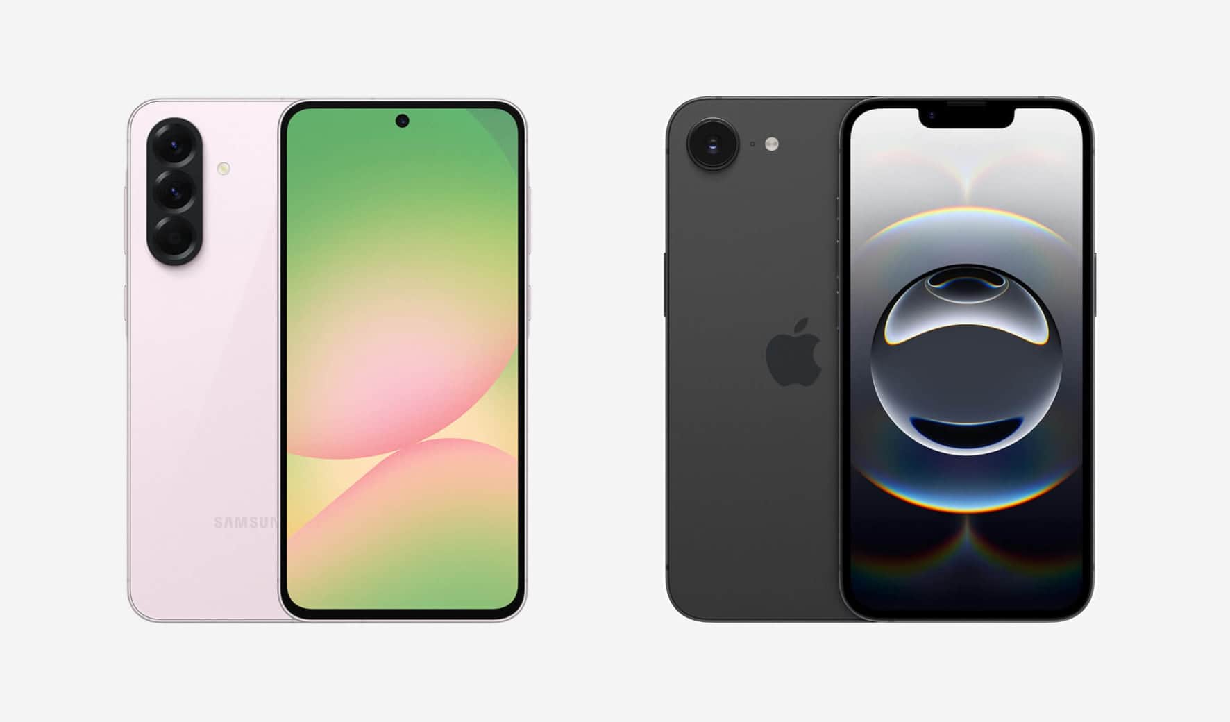 samsung galaxy a56 versus iphone 16e vergelijking