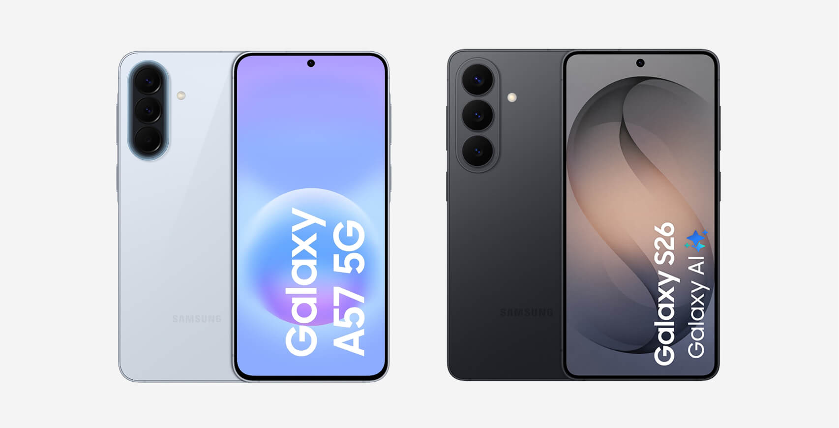 Samsung Galaxy A57 versus Samsung Galaxy S26 vergelijking