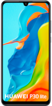 Huawei P30 Lite Zwart voorkant