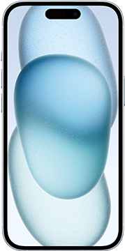 iPhone 15 blauw voorkant