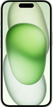 iPhone 15 groen voorkant